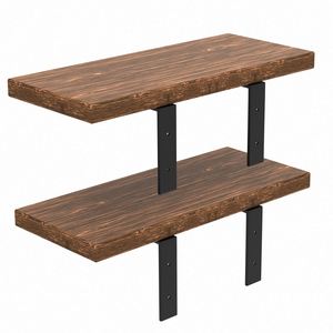 ขายึดรูปตัวแอล WEKIS BR01 สีดำเคลือบพาวเวอร์โค้ท รับน้ำหนักได้ 150 ปอนด์ สำหรับชั้นวางติดผนัง เฟอร์นิเจอร์ และอื่นๆ - Product Image 6