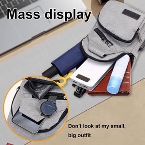 Người đàn ông của Casual Polyester Crossbody Túi không thấm nước thể thao ngoài trời Vai điện thoại Túi với dây kéo đóng cửa - Product Image 4