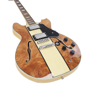 <span class=keywords><strong>Chitarra</strong></span> Elettrica Jazz Hollow Body a 6 Corde <span class=keywords><strong>con</strong></span> Finitura Tricolore Marrone/Blu/Nero/Bianco - Product Image 4