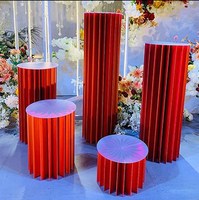 Suporte de bolo dobrável de papel branco, utensílios para decoração de bolos, banquete, atividades, adereços de decoração, venda imperdível, 2022