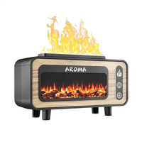 Nouveau diffuseur d'arômes électrique USB 3D à ultrasons à brume froide, simulation de cheminée, 200 ml, pour maison et camping-car, garantie 1 an