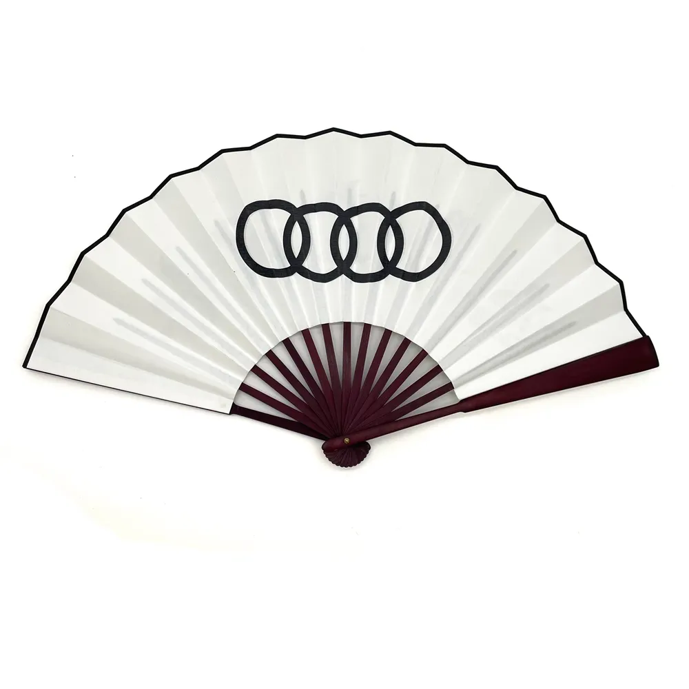 Logo imprimé grand ventilateur à main cadeau d'invité ventilateurs à main en bambou personnalisés de haute qualité pour les ventilateurs à main de danse faveurs de mariage