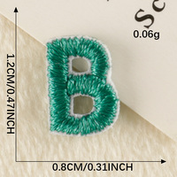 Patchs brodés colorés à lettres, thermocollants ou à coudre, appliques alphabétiques personnalisées A-Z pour vêtements, chapeaux, sacs, et loisirs créatifs DIY