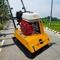 Compacteur à Plaque Vibrante Haute Qualité pour Compactage Routier Asphalte et Sol, Petit Modèle à Essence Loncin