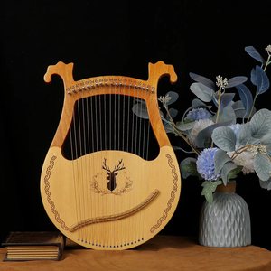 Nouvelle conception Lyre <span class=keywords><strong>Mini</strong></span> 16 tons Harpe pour débutants Haute qualité 19 tons Lyre pour instrument à cordes - Product Image 2