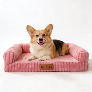 Lit orthopédique <span class=keywords><strong>pour</strong></span> <span class=keywords><strong>chien</strong></span> écologique <span class=keywords><strong>pour</strong></span> chiens de taille moyenne à grande, lavable et imperméable, canapé-lit <span class=keywords><strong>pour</strong></span> animaux de compagnie avec mousse à mémoire de forme et mousse à œufs - Product Image 5