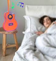 Speaker Gitar Grosir Suara Seimbang Stereo Jam Alarm Musik Lampu Ambient RGB Warna-warni