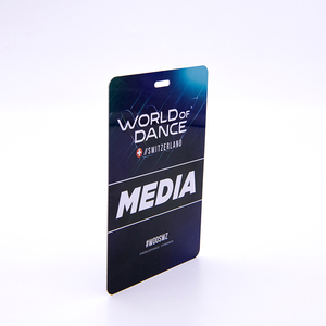 Tarjeta de nombre de tamaño puede ser personalizado PVC material de la tarjeta de nombre de doble cara de impresión a todo color - Product Image 2