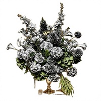 Personnalisez des boules de fleurs artificielles en soie de haute qualité pour centre de table de mariage, de 30 cm à 80 cm