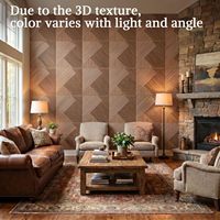 Commande en gros de panneaux muraux acoustiques modernes à imprimé grain de bois, autocollants, en fibre de polyester haute densité, insonorisants, pour extérieur