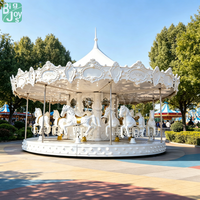 Manèges de carrousel pour enfants personnalisables pour parcs d'attractions, avec certificat CE, carrousel de luxe à 16 places pour fêtes foraines en plein air
