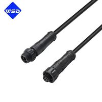 Conector M12 Impermeable IP67, 2P 3P 4P 5P 6P 8P, Macho y Hembra, con Bloqueo de Rosca de Nylon, Arnés de Cables de 300V para Automatización y LED