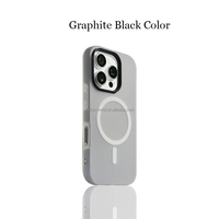Casing ponsel Matte magnetik ramah kulit, sarung HP gaya Jelly TPU untuk iPhone 12 13 14 15 16 17 Pro Max 17 tahan guncangan