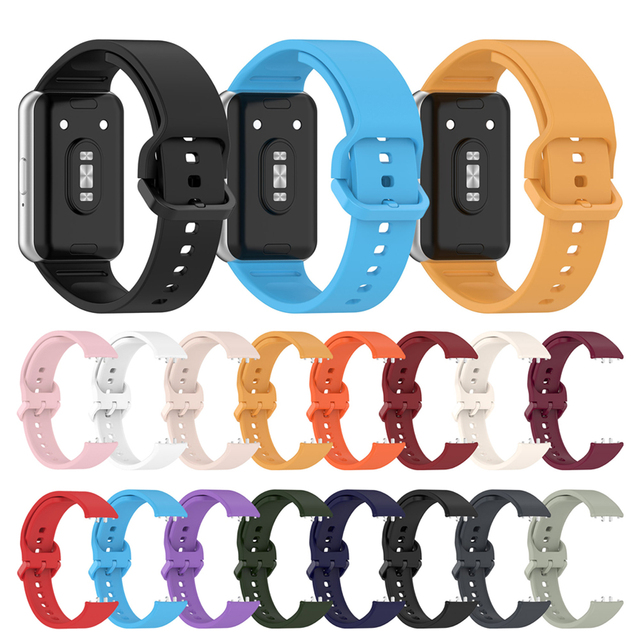 OEM Adjustable Classic Smart Watch Band for Samsung Galaxy Fit 3 Breathable Rubber Wristbands Replacement Silicone Strap