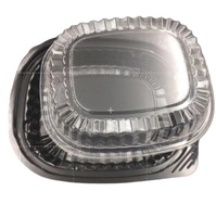 Boîte à gâteau en plastique jetable avec couvercle transparent, récipient alimentaire pour cupcakes d'anniversaire, sushis, pâtisseries, desserts, collations, emballage de boulangerie