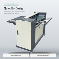 Máquina Plegadora de Dibujos de Construcción, Plegadora de Papel A4 A1 A2 A3, Plataforma de Recepción Semiautomática, Bajo Nivel de Ruido, Pantalla Táctil