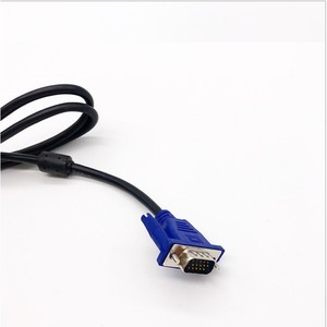 สาย VGA 1.8 ม. ชายต่อชาย 15 พิน ปลอกหุ้ม PVC ทองแดงปลอดออกซิเจน ป้องกันด้วยเส้นใย สำหรับโปรเจคเตอร์ ความละเอียด 1080P - Product Image 3