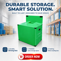 Caisse de manutention recyclable en plastique de 4 mm, 600x400x250 mm, de qualité alimentaire, pour produits laitiers, oreillers et vaisselle, vente en gros