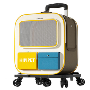 Hippet Pet Carrier Trolley Bag Large Capacity Breathable Softsided Travel Case For Cats Dogs - Product Image 1