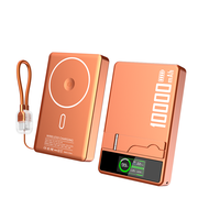 Batterie externe magnétique 3-en-1 sans fil 5000/10000 mAh pour téléphone, montre et écouteurs – Power Bank portable semi-solide