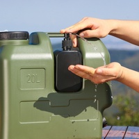 Contenedor de Almacenamiento de Agua de PE de Grado Alimenticio Libre de BPA, Bidón de Agua Portátil para Acampar al Aire Libre con Grifo, Jarra de Agua de Gran Capacidad de 3 a 25L