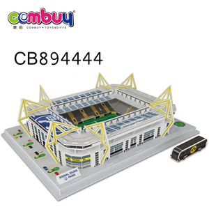 6 + Trẻ Em DIY Đồ Chơi Giấy Mô Hình Bóng Đá Sân Vận Động 3D - Product Image 4