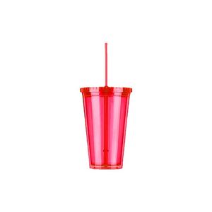 2026 Wholesale <b>Straw</b> <b>Cup</b> Transparent Multi-color Plastic Unique <b>Straw</b> Leak-proof <b>Straw</b> <b>Cup</b> for Advertising - Product Image 2