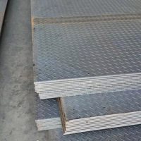 Tôle d'acier galvanisé à carreaux en alliage Z30/Z275, revêtement zinc, prix usine, norme BS, pour plancher, plaque de bateau, plaque de chaudière