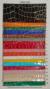 <span class=keywords><strong>Cuir</strong></span> synthétique de texture d'alligator de PVC pour la tapisserie d'ameublement de meubles et de fourre-tout fabriquée par Leather Company - Product Image 6
