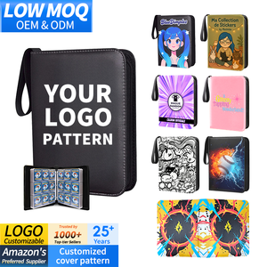 9-Pocket thẻ chất kết dính 900 Dung lượng thẻ dây kéo lưu trữ album chủ tương thích TCG kinh doanh thẻ tổ chức hộp loại tập tin - Product Image 1