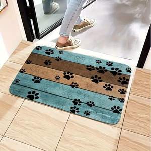 <span class=keywords><strong>Tapis</strong></span> de porte imprimé de pattes de <span class=keywords><strong>chien</strong></span> avec support antidérapant <span class=keywords><strong>absorbant</strong></span> à séchage rapide, motif animal, <span class=keywords><strong>tapis</strong></span> <span class=keywords><strong>d</strong></span>'<span class=keywords><strong>entrée</strong></span> et couverture - Product Image 3