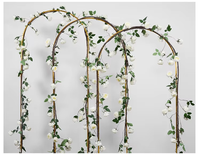 Accessoires anneau en métal grand fond fleur jardin extérieur pelouse étagère scène décoration mariage toile de fond arc cadre Kit