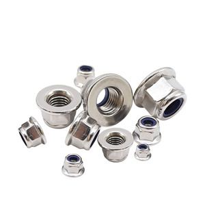 Din6926 thép không gỉ 316 (A4-70/A4-80) mặt bích Nylon khóa hạt cao chống ăn mòn tự khóa <span class=keywords><strong>Hex</strong></span> đánh bóng nặng - Product Image 2