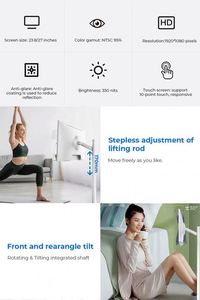 24-inch xách tay người bạn tốt nhất máy trái tim Màn hình hiển thị dọc cảm ứng phát sóng trực tiếp quảng cáo tất cả-trong-một TV di động - Product Image 5