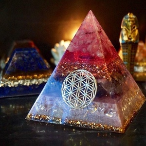 Vente en gros <span class=keywords><strong>de</strong></span> <span class=keywords><strong>pyramides</strong></span> d'orgonite avec obsidienne noire et puces d'oeil <span class=keywords><strong>de</strong></span> tigre à l'intérieur avec autocollant d'oeil d'horus <span class=keywords><strong>pyramides</strong></span> d'orgonite - Product Image 6