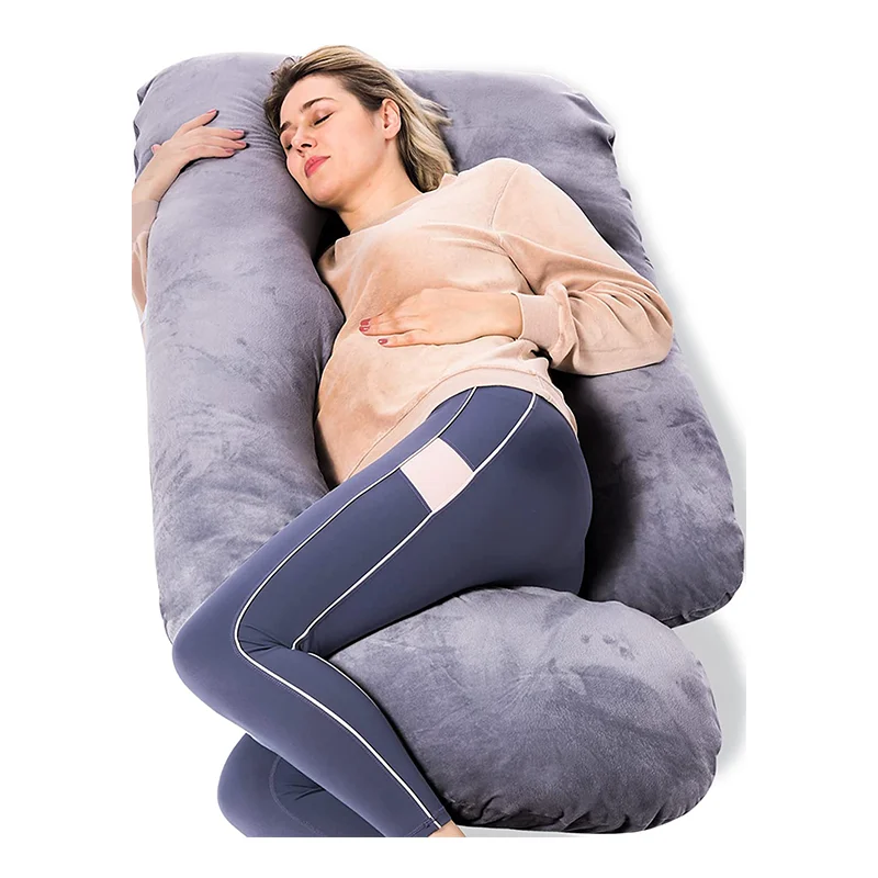 U Shaped Full Body Maternity Pillow with Removable Cover for Pregnant Women