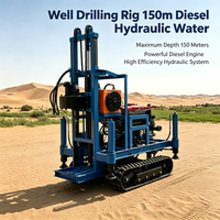 Foreuse de puits d'eau à circulation de boue Desert Oasis Ecological Irrigation HR-150C, profondeur 150m, puissance 25HP, pour sable argileux