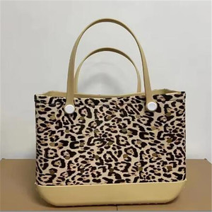 <span class=keywords><strong>Vache</strong></span> léopard de baseball imprimée sur mesure en gros Grand fourre-tout Eva en silicone étanche Sacs de plage pour cadeaux promotionnels - Product Image 2