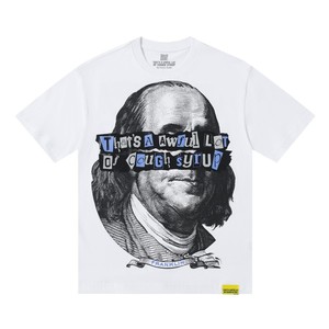 Camiseta de manga corta para hombre, de alta calidad, estilo vintage, transpirable, con hombros caídos, estampada, con la frase 'THAT'S a AWFUL LOT of COUGH SYRUP' - Product Image 6