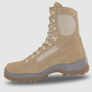 Bottes en cuir de vachette suédé mi-hautes personnalisées DF L01 Khaki, bottes de qualité professionnelle, mi-hautes, durables et résistantes - Product Image 2