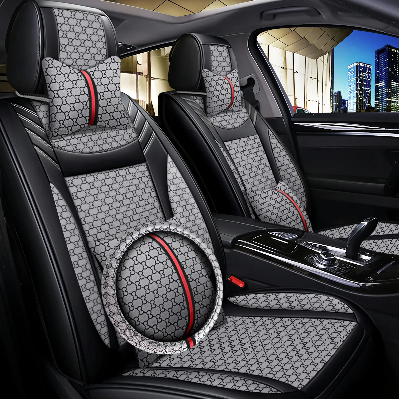 Luxury Design Seat Covers For Car Four Seasons Universal Set Leathers Car Seat Covers