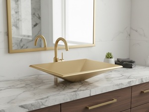 Fregadero de Cocina de Latón Estilo Rústico Decorativo, Hecho a Mano, con Acabado Pulido Elegante - Product Image 3