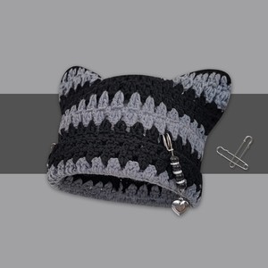 6 Colors Stripe Beanie Caps <strong>Crochet</strong> Winter <strong>Bucket</strong> <strong>Hats</strong> with Ears <strong>Bucket</strong> Cat Ear Knit <strong>Hat</strong> Autumn Winter Warm <strong>Crochet</strong> Beanie Cap - Product Image 4