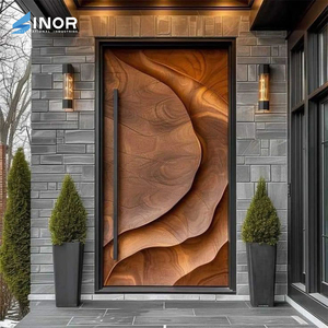 Porte d'entrée en pierre naturelle avec surface en granit et cadre solide pour entrée de villa de luxe - Product Image 5