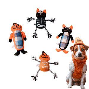 Cute Smart Christmas Halloween Smiling Playing <b>Plush</b> Eco-Friendly Interactive Non-Toxic Teeth Cleaning Toy - Product Image 1