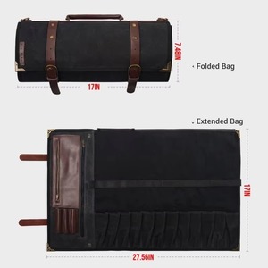 Échantillon gratuit : Étui à couteaux de chef pliable, imperméable et professionnel, étui portable pour couteaux de chef, pochettes pour couteaux - Product Image 4