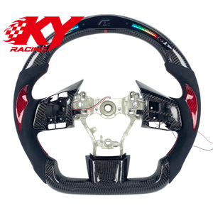 พวงมาลัยคาร์บอนไฟเบอร์สำหรับ Subaru EVO EVO 10W RX STI พวงมาลัยสไตล์สปอร์ตออกแบบได้ตามต้องการ - Product Image 1