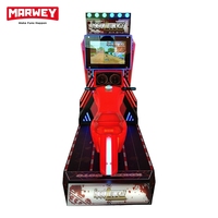 Marwey Vente en gros de machines de jeu d'arcade de course de moto à pièces, simulateur de moto, machines de redemption de tickets