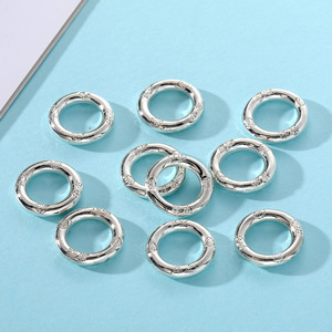 Amuleto Circular de Aleación Paz y Fortuna de 20mm, Accesorio de Joyería DIY para Pulsera de Cuerda Trenzada, Uso Diario - Product Image 3