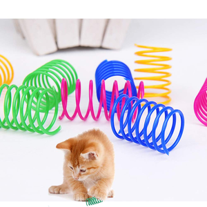 Jouets interactifs pour chat en spirale, en plastique coloré, durables, pour griffer et sauter - Product Image 2